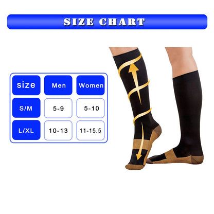 Compression Socks 20-30 mmhg Varicose Veins Socks Medical Nursing Stockings for blood circulation Flight Travel Edema Diabetes