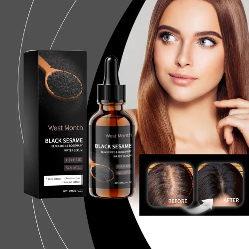 West Month Black Sesame Hair Care Essence Nourishes Hair  Improves Dry Hair And Split Ends