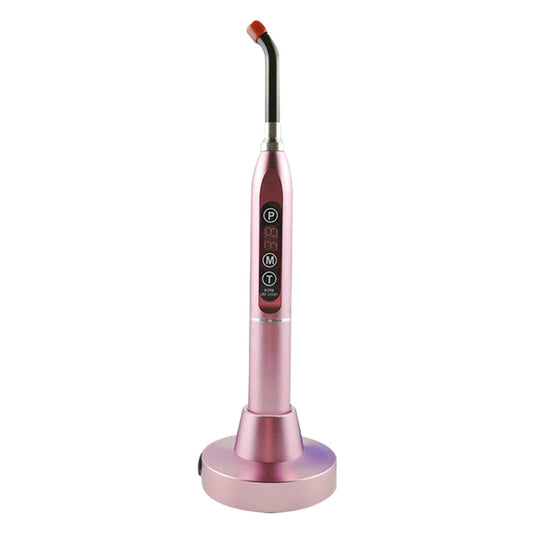 New Dental Wireless LED Curing Light Cure Lamp Pink Dental Product Dentist Tool Kits Orthodontic Use