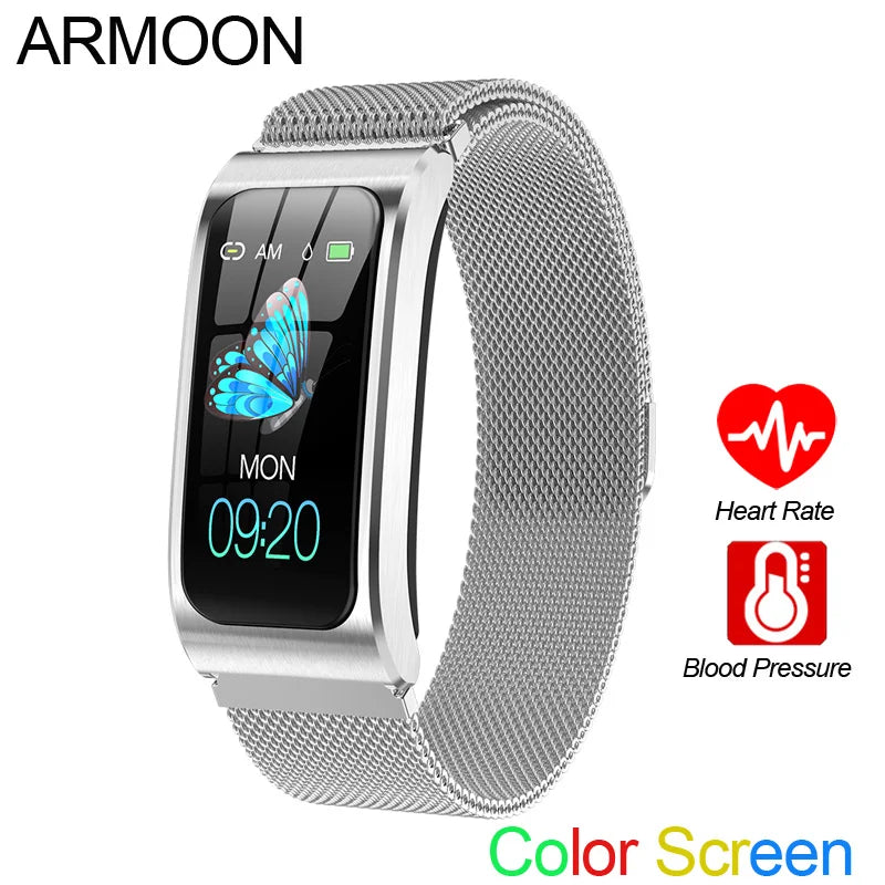 Smart Bracelet Men Women Heart Rate Sports Band Blood Pressure Fitness Tracker Waterproof Color Activity Android IOS Wristwatch