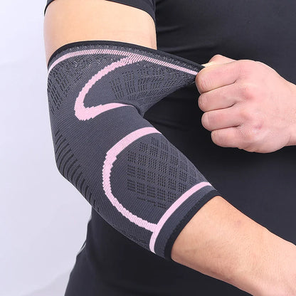 AOLIKES 1PCS Elbow Support Elastic Gym Sport Elbow Protective Pad Absorb Sweat Sport Basketball Arm Sleeve Elbow Brace