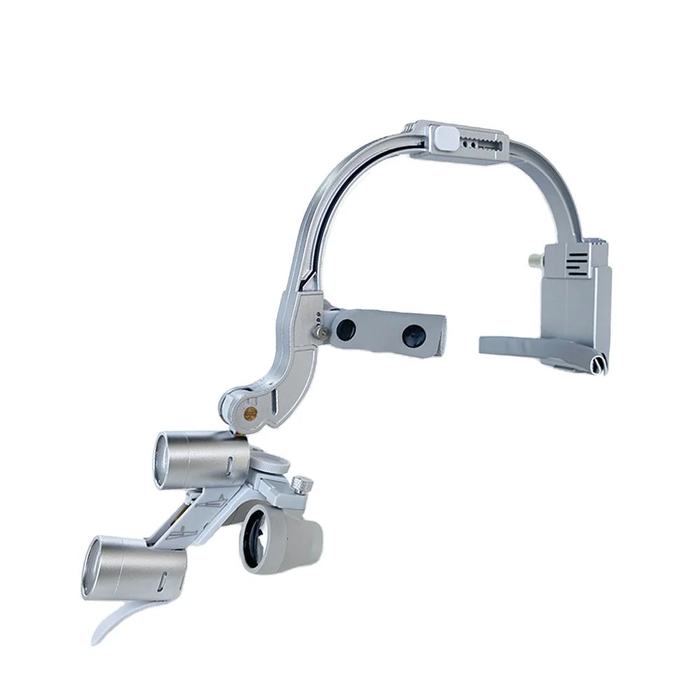 Dental 2.5X 3.5X Loupe Magnification Binocular Surgery Surgical Magnifier with Headlight LED Light Dentist Medical Loupes Lamp