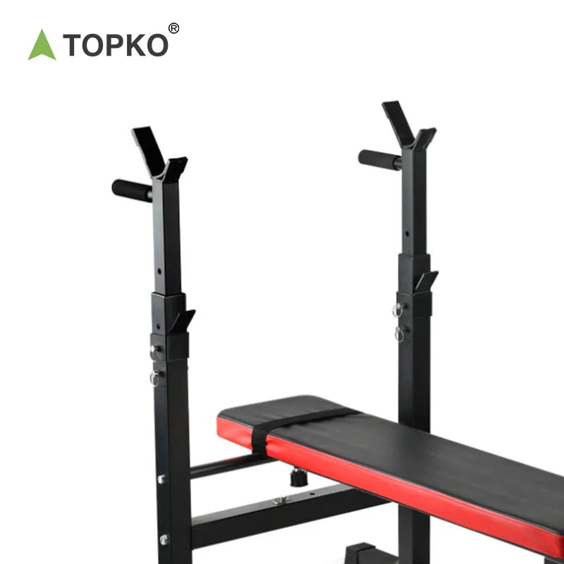 TOPKO US Warehouse Multi-Functional Weight Bench Home Fitness Weight Lifting Bench