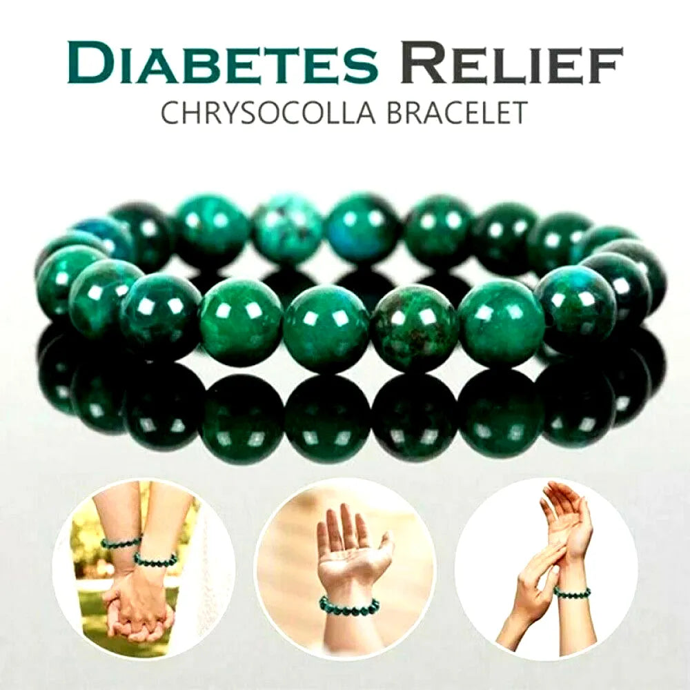 Natural Malachite Bracelet Women Men's Natural Stone Bead Bracelet Round Diabetes Relief Bracelet Jewelry Gift 6/8/10mm Beads