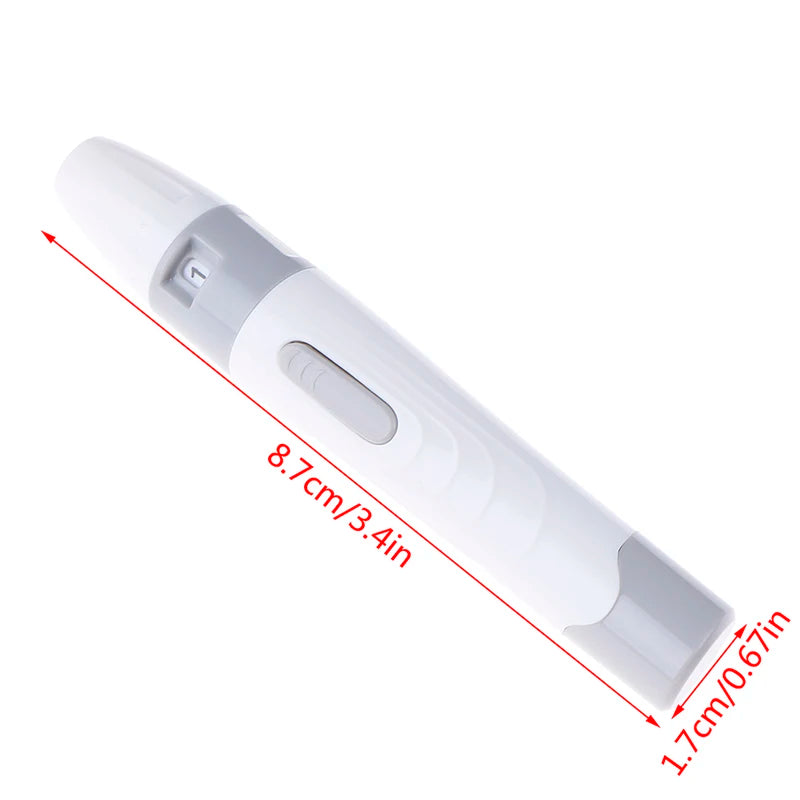 1PCS Blood Sample Pen Pen Lancing Device For Diabetics Blood Collect 5 Adjustable Depth Blood Sampling Glucose Test Pen