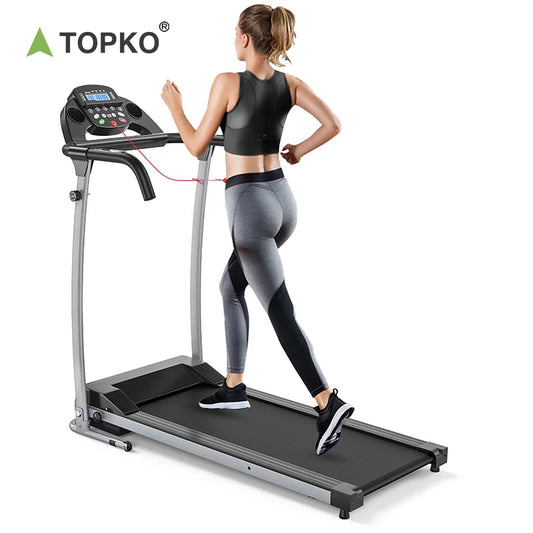 TOPKO US Warehouse Hot Selling Silent Foldable Treadmill for Home Gym Fitness Multi-Function Smart Treadmill