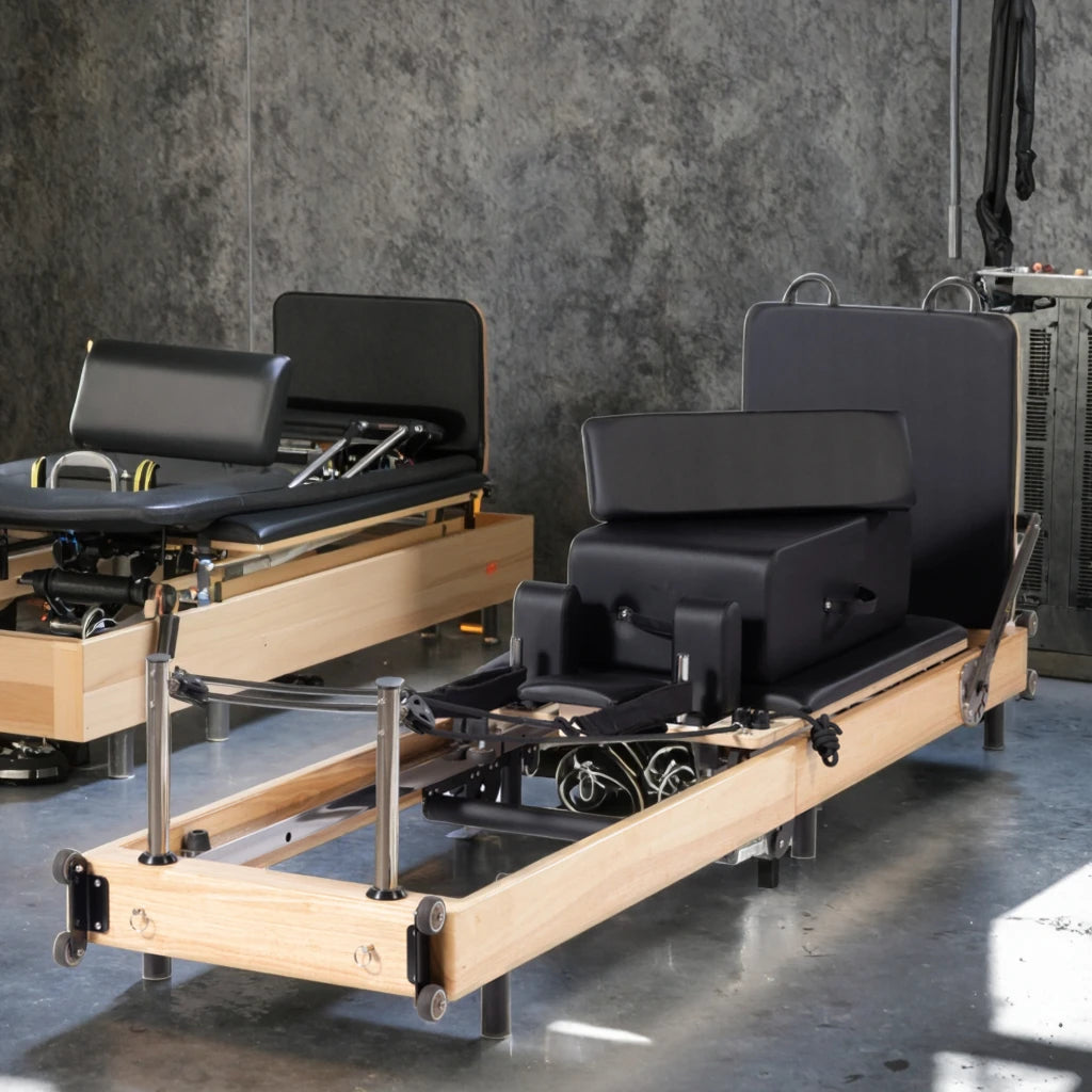 Pro Home Studio Pilates Reformer Portable Adjustable Yoga Training Equipment for Body Exercise Foldable Fitness Pilates Reformer