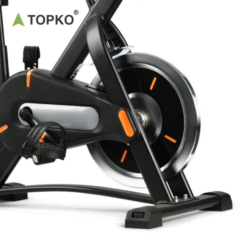 TOPKO US Warehouse Premium Stainless Steel Exercise Bike Durable Home Fitness Cycling Bike Workout Equipment