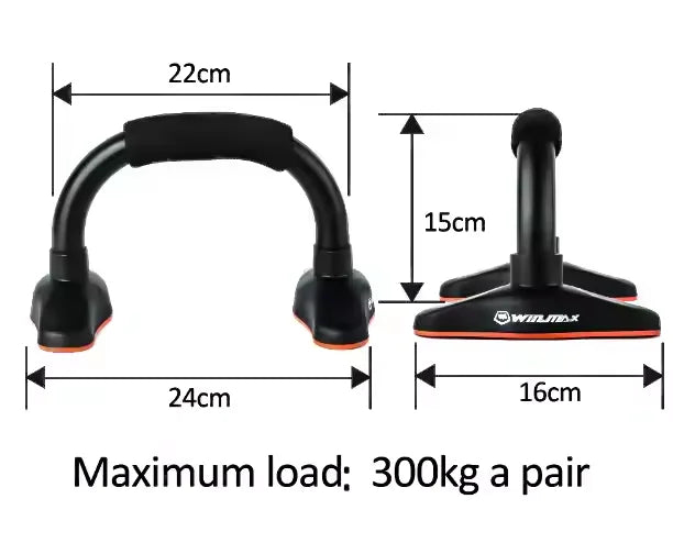 Win.max Push up Bars Strength Training  with Non-Slip Sturdy Structure Portable for Home Fitness Training Floor Workouts