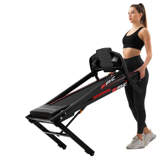 KREEDA Compact Home Use Fitness Running Machine Quiet Electric Treadmill with LCD Screen Foldable Design for Home Use