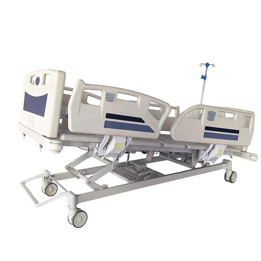 New High Quality Luxurious Electric ICU Hospital Bed 5 Function Medical Grade Electric Patient Bed for Sale