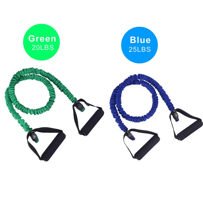 11pcs/set Pull Rope Fitness Exercises Resistance Bands Rubber Loop Tube Bands Gym Exercise Pilates Yoga Workout Equipments