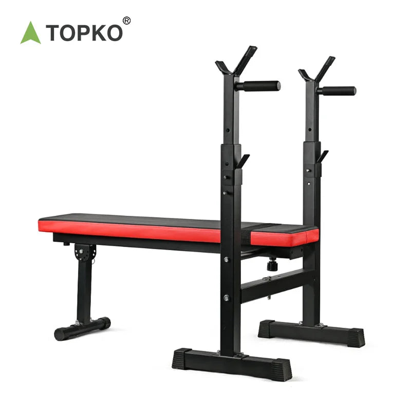 TOPKO US Warehouse Multi-Functional Weight Bench Home Fitness Weight Lifting Bench