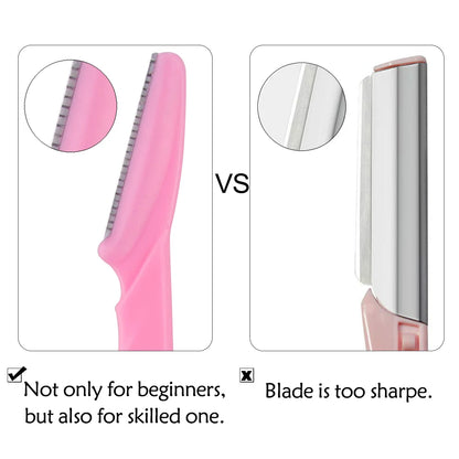 3/4/10Pcs Eyebrow Trimmer Scissors Shaver Blade Eye Brow Shaper Hair Remover Eyebrow Cutting Portable Women Beauty Makeup Tools