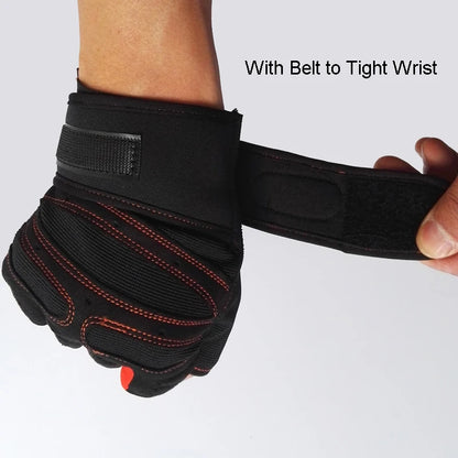 Long Wrist Belt Body Building Fitness Gym Gloves Crossfit Weight Lifting For Men Musculation Women Anti-slip Barbell Dumbbell