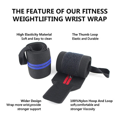 ROEGADYN-Fitness Wrist Wristband, Weightlifting Wristband, Elastic Wrist Wraps, Bandage Gym, Crossfit, Support Brace Straps