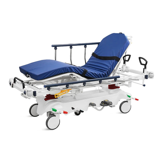 SKB041-7 Hospital Operation Connecting X-ray Hydraulic 5 Function Adjustable Patient Transfer Trolley