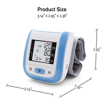 Yongrow Medical Digital Wrist Blood Pressure Monitor Heart Rate Pulse Meter Measure Sphygmomanometer PR