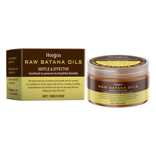 Hoegoa Batana Hair Care Cream Anti-Dandruff Nature Fragrance Gently Nourishes Brightens Softens Lustrous Hair Care Cream