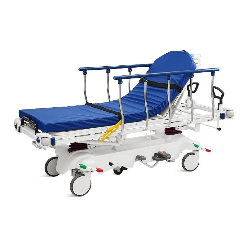 SKB041-7 Hospital Operation Connecting X-ray Hydraulic 5 Function Adjustable Patient Transfer Trolley