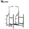 2025 High Quality Gym Equipment Weight Lifting Workout Squat Rack Rosen Fitness Plate Loaded Squat Rack Pull up for Exercise