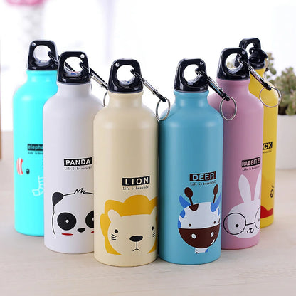 My 500ML Cartoon Aluminum Kitchen Drinkware Lemon Kids Water Bottle Outdoor Travel Gym Sports Portable bottled my Gourd Bottles