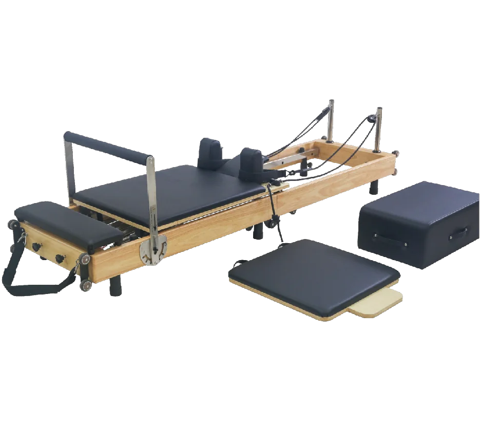 Pro Home Studio Pilates Reformer Portable Adjustable Yoga Training Equipment for Body Exercise Foldable Fitness Pilates Reformer