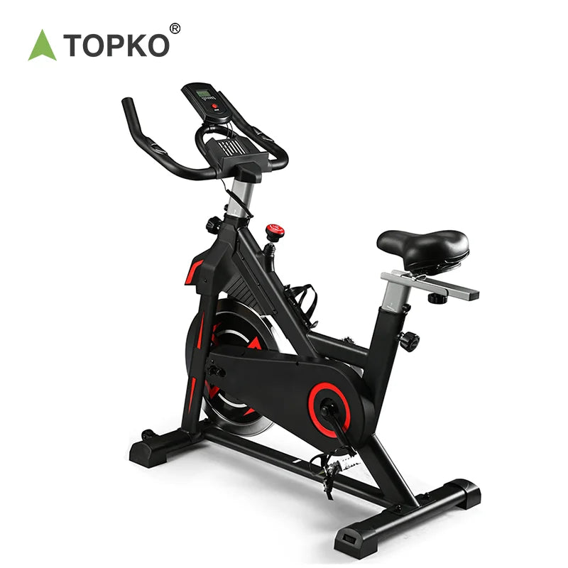 TOPKO US Warehouse Universal Body-building Fitness Spin Bike Comfortable Seat Spinning Bike