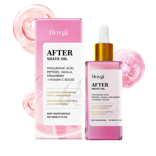 Hoygi Strawberry-Flavored Aftershave Essential Oil Liquid Soothing Skin Moisturizer for Daily Care