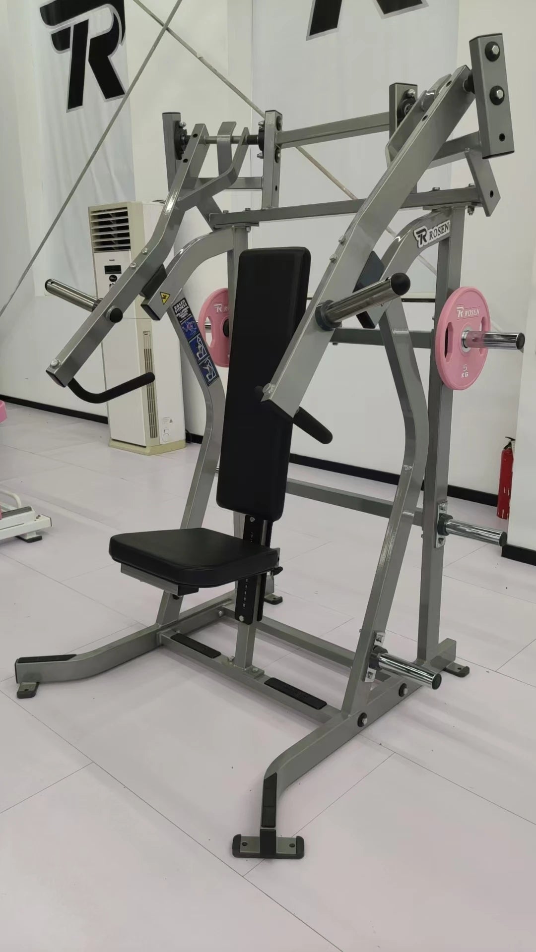 ROSEN Fitness Sport Heavy Duty Gym Equipment Bodybuilding Workout Plate Load Iso-Lateral Incline Press Machine for Gym Club