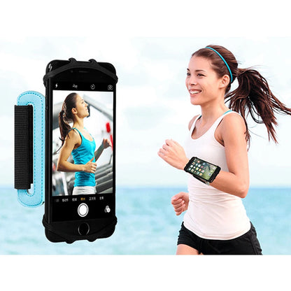 3.5 to 6 inches Running Phone Wristband 180 degree Rotatable Free Hand Bag Belt Wrist Strap Jogging Cycling Gym Arm Band Bag