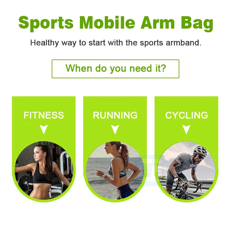 GYM Armband for iPhone 15 14 13 pro max Universal Sports Running Bag for Huawei Samsung Oppo Mobile Phone Arm Bag Outdoor Pouch