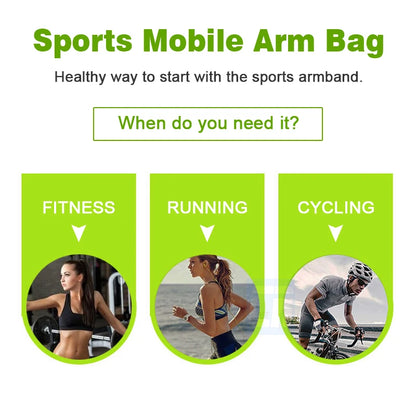 GYM Armband for iPhone 15 14 13 pro max Universal Sports Running Bag for Huawei Samsung Oppo Mobile Phone Arm Bag Outdoor Pouch