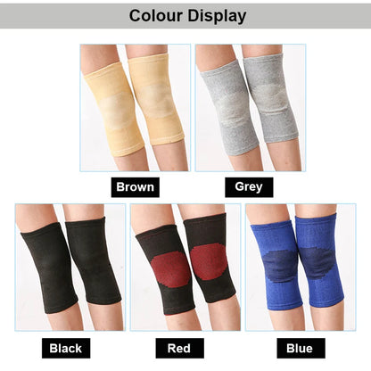 COYOCO Knee Support Protector 1 Pcs Leg Arthritis Injury Gym Sleeve Elasticated Bandage knee Pad Charcoal Knitted Kneepads Warm