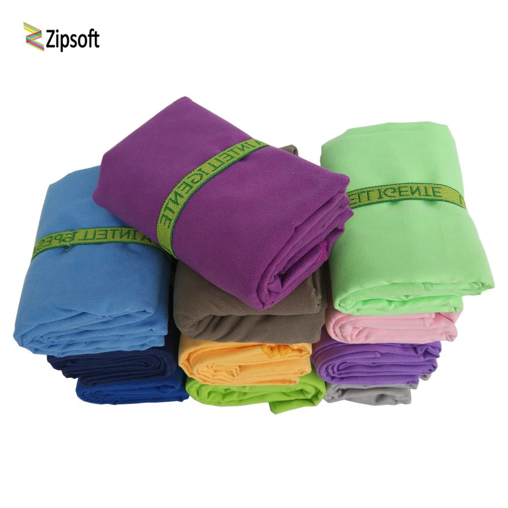 Zipsoft Microfiber Beach Towels With Bandage Quick Drying Travel Sport Swim Gym Yoga Bath Adults Blanket Spa Bady Wraps Mat 2021