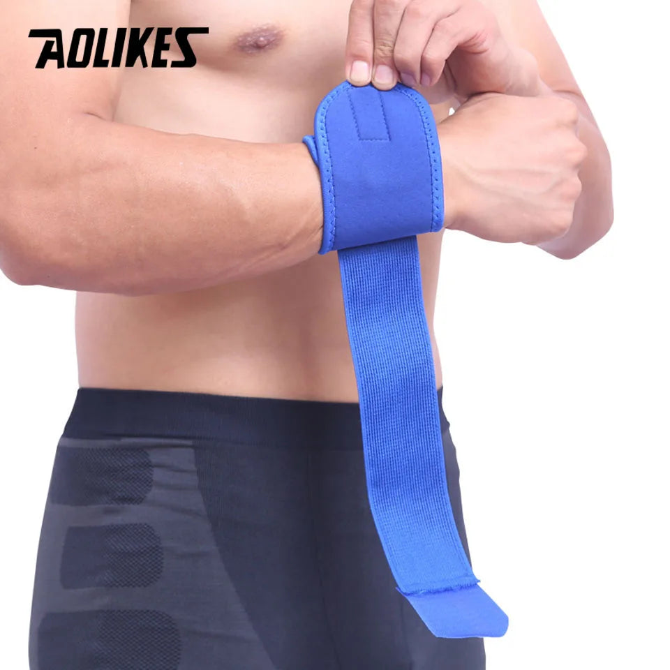 AOLIKES 1PCS Adjustable Wrist Support Brace Brand Wristband Men and Women Gym Wrestle Professional Sports Protection Wrist