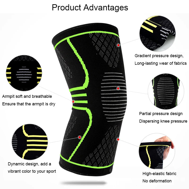 1 Pcs Knee Sleeve Support Protector Sport Kneepad Tom's Hug Brand Fitness Running Cycling Braces High Elastic Gym Knee Pad Warm