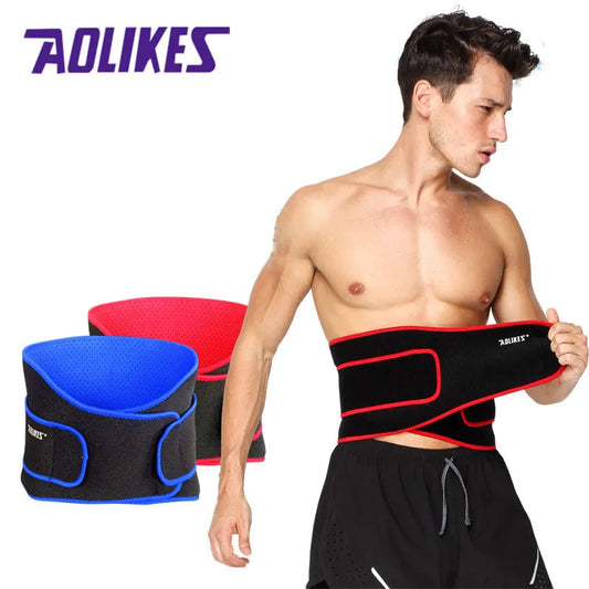 AOLIKES High Elastic Waterproof Belt Ajustable Waist Support Brace Fitness Gym Lumbar Back Waist Supporter Protection For Sports