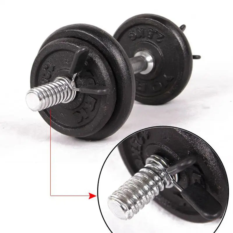 1 Piece 25/28/30 mm Barbell Clamp Spring Collar Clips Gym Weight Dumbbell Lock Standard Lifting Kit Barbell Lock