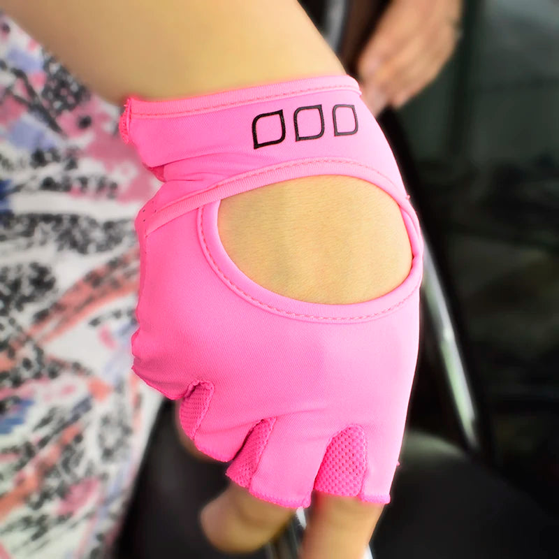 Gym Body Building Training Fitness Gloves Sports Weight Lifting Exercise Slip-Resistant Gloves For Women Yoga Gloves Pink Color