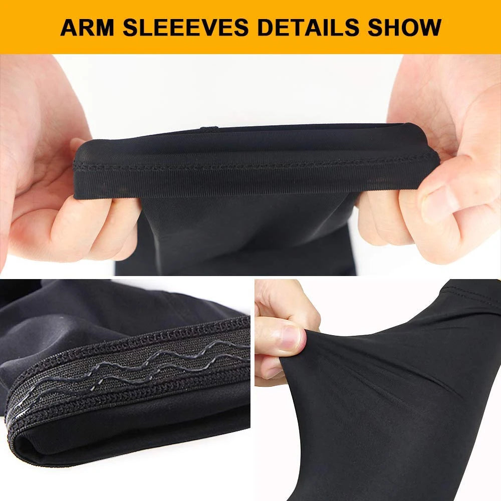 Compression Arm Sleeve Gym Arm Warmers Running Cover Arm guards Basketball Elbow Pads Support Fitness Cycling Sun UV Protection