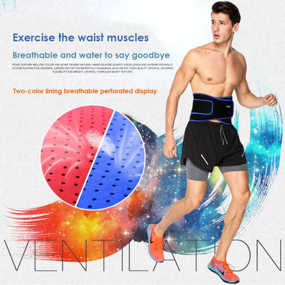 AOLIKES High Elastic Waterproof Belt Ajustable Waist Support Brace Fitness Gym Lumbar Back Waist Supporter Protection For Sports