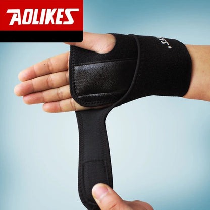 AOLIKES 1 Pcs Weight Lifting Gym Training Sports Wristbands Wrist Support Straps Wraps Hand Carpal Tunnel Injury Splint