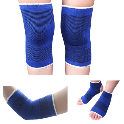 2PCS Elastic Sport Protection Band Elbow Knee Pads Fitness Gym Wristband Sleeve Elasticated Bandage Pad Ankle Brace Support Band