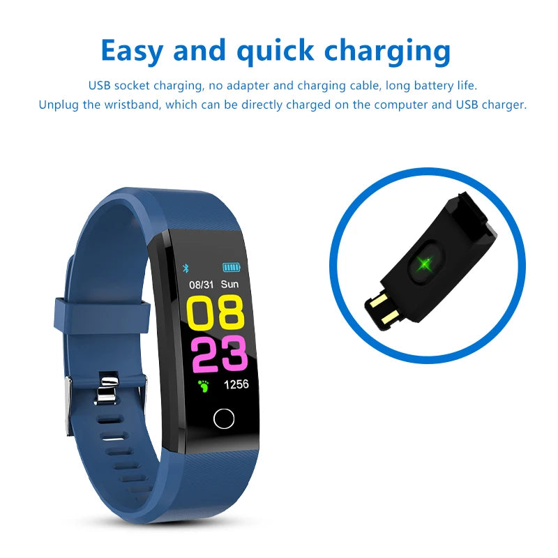 Smart Watch Men Women 2023 Blood Pressure Fitness Tracker Bluetooth Sport Electronic Connect Smartwatch Clock Relogio Masculino