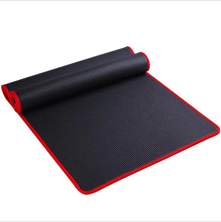 10MM Extra Thick 183cmX61cm High Quality NRB Non-slip Yoga Mats For Fitness Tasteless Pilates Gym Exercise Pads with Bandages