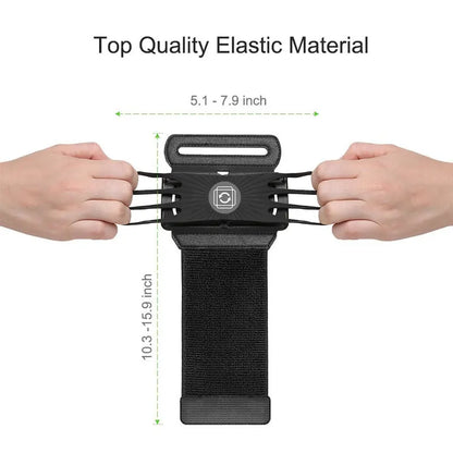 3.5 to 6 inches Running Phone Wristband 180 degree Rotatable Free Hand Bag Belt Wrist Strap Jogging Cycling Gym Arm Band Bag