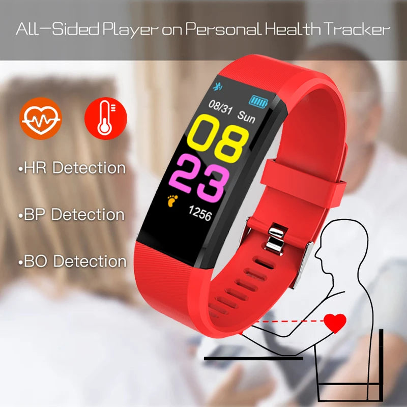 Smart Watch Men Women 2023 Blood Pressure Fitness Tracker Bluetooth Sport Electronic Connect Smartwatch Clock Relogio Masculino