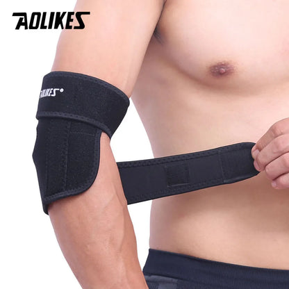 AOLIKES 1PCS Adjustable Elbow Support Pads With Spring Supporting Codera Protector Sports Safety For Ciclismo Gym Tennis