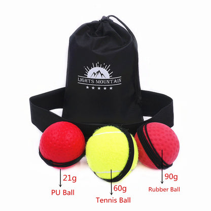 Boxing Reflex Speed Punch Ball Training Hand Eye Coordination with Headband Improve Reaction Muay Thai Gym Exercise Equipment